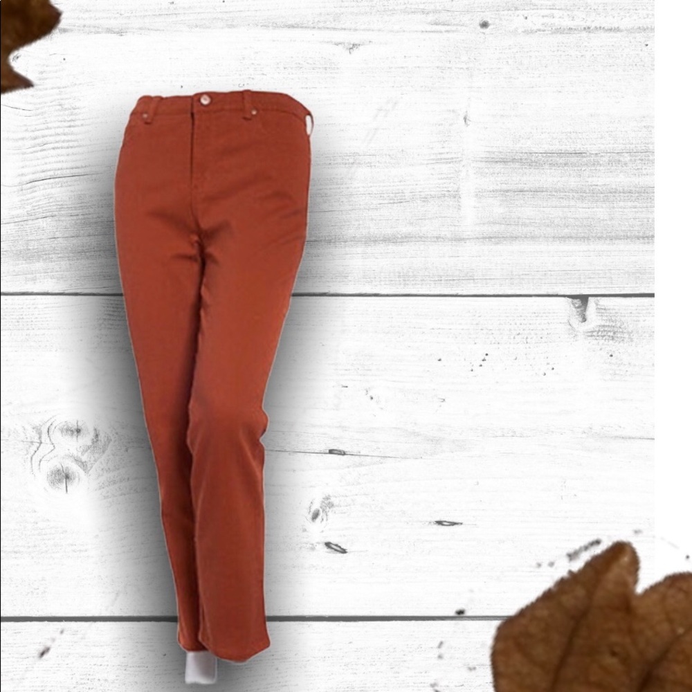 Gloria Vanderbilt Amanda Brown Rustic Jeans - Picture 1 of 9